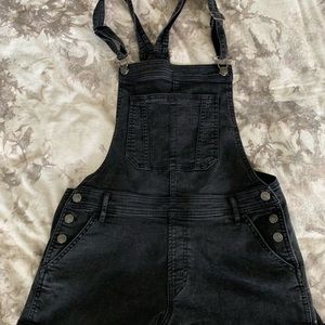 Black short overalls